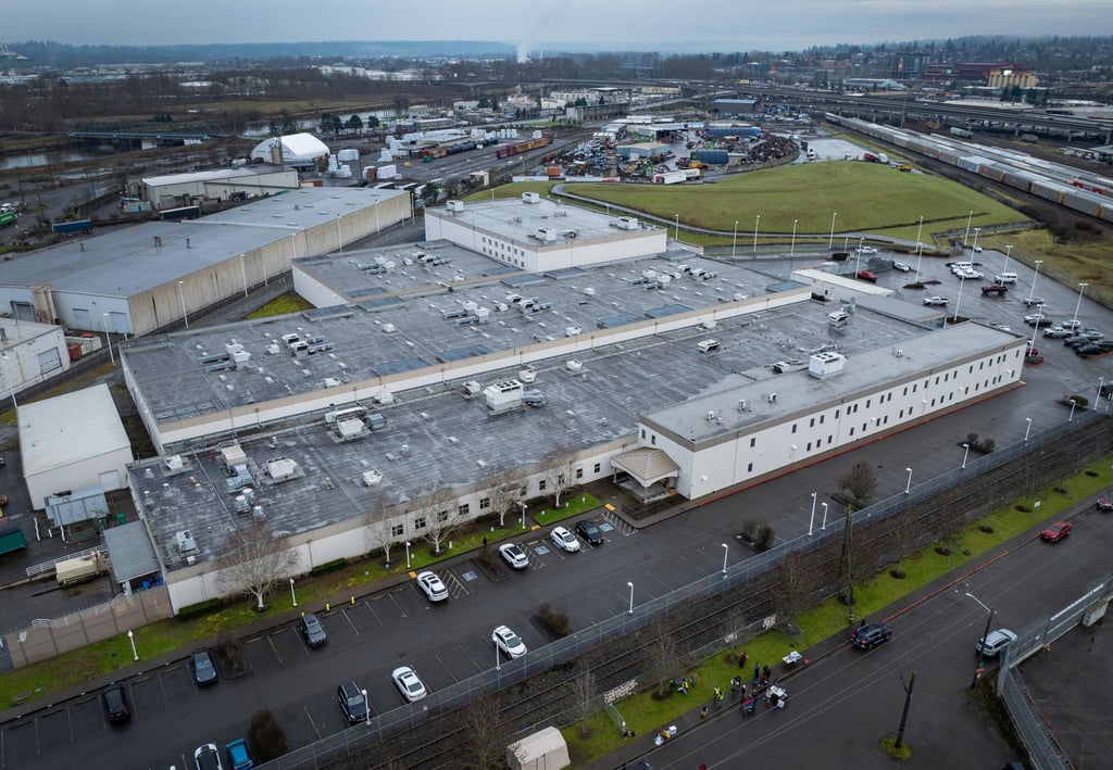 The Northwest ICE Processing Centre in Tacoma, Washington, pictured last year. Photo: The Seattle Times/TNS