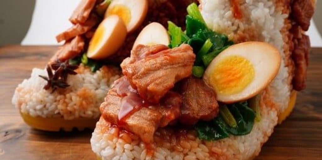 The foodie footwear comes complete with real-looking boiled eggs. Photo: Tokorozawa City website