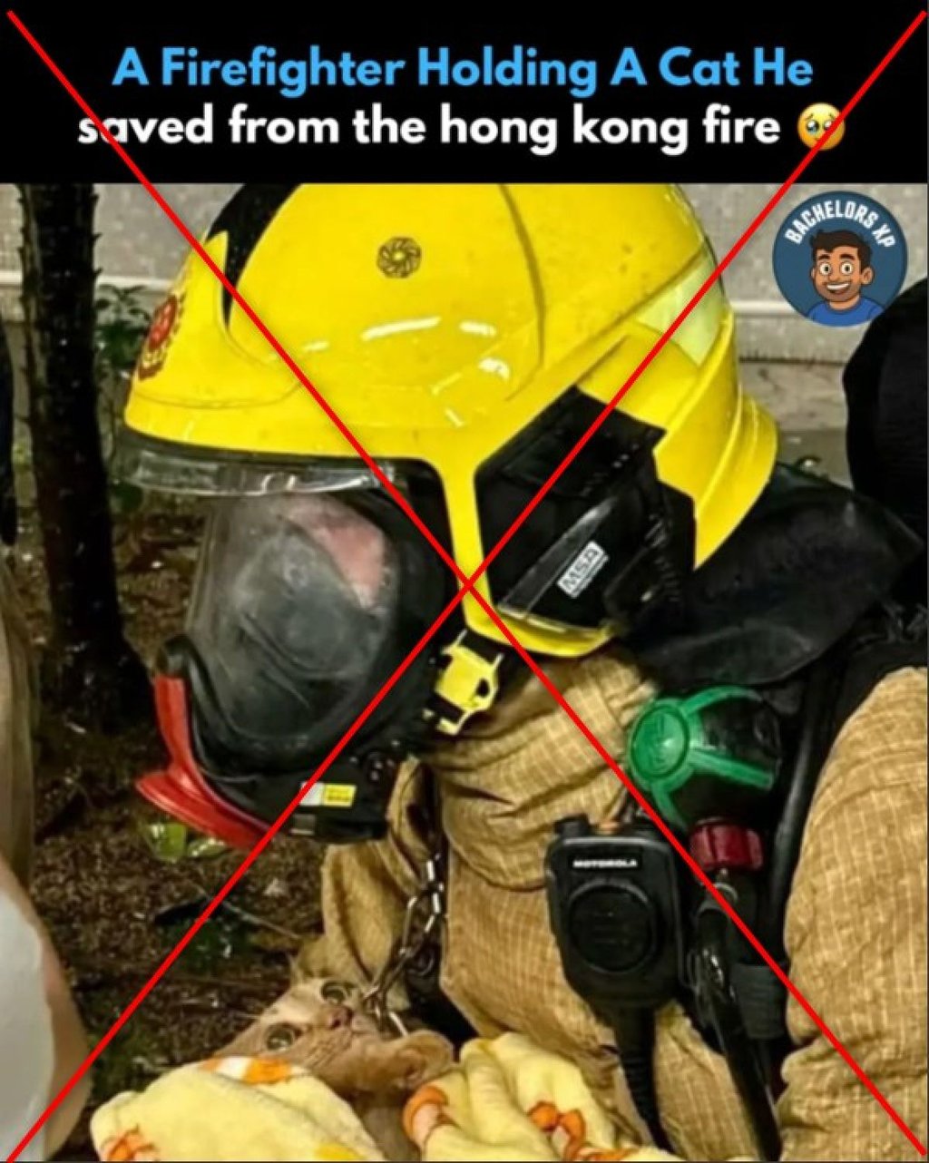 A screenshot of the post with lines drawn through by the Post. Photo: Instagram/SCMP Composite
