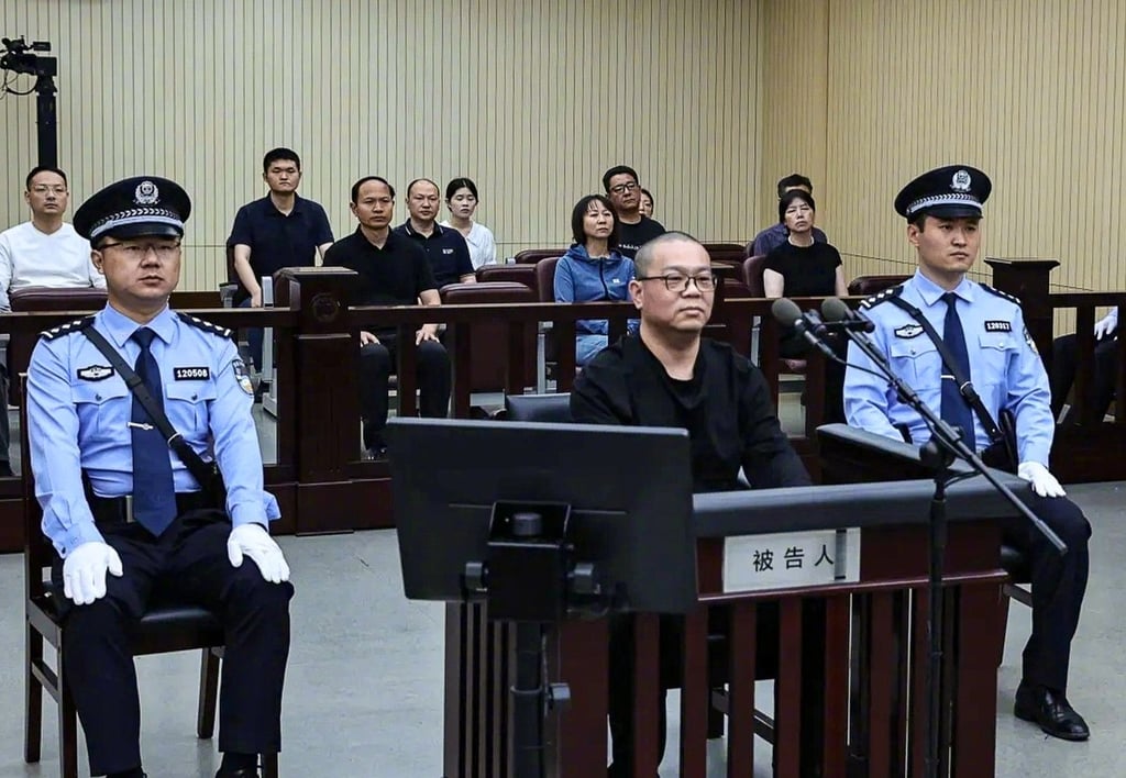 Bai Tianhui was tried and convicted last year. Photo: Weibo/ @最高人民检察院