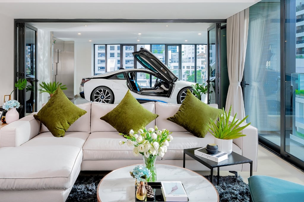 A “sky garage” in a luxury condominium in Bangkok. Photo: Richmont’s, Christie’s International Real Estate