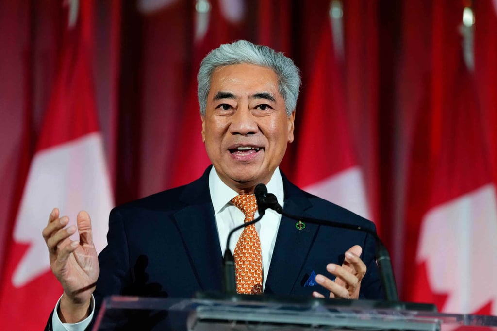 Michael Ma said he entered politics ‘to focus on solutions, not division’. Photo: The Canadian Press via AP