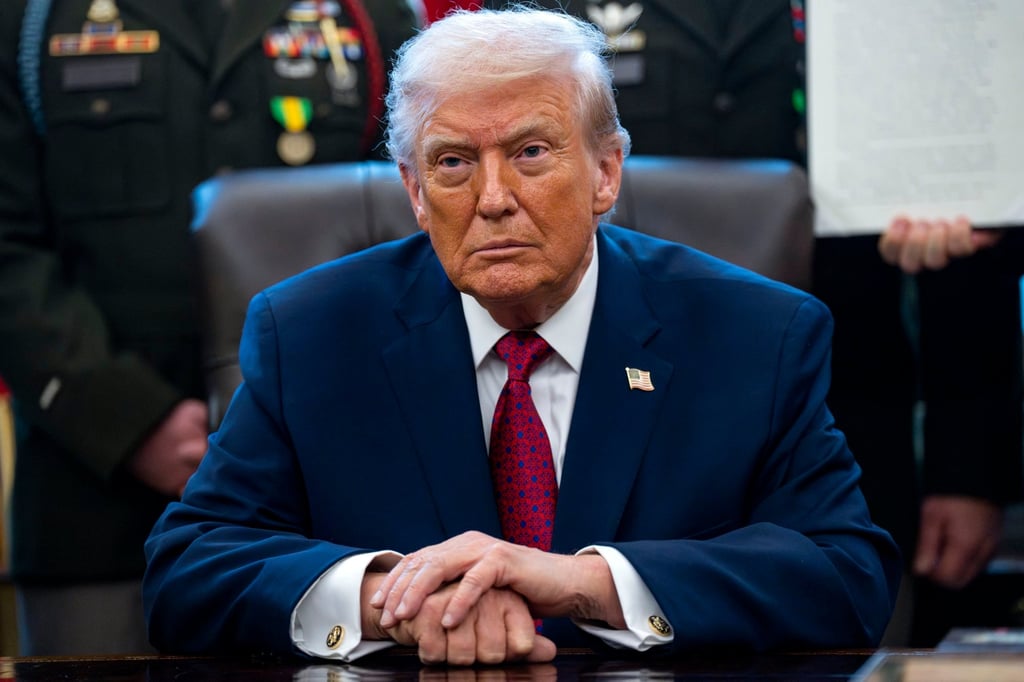 US President Donald Trump on Monday. Photo: EPA