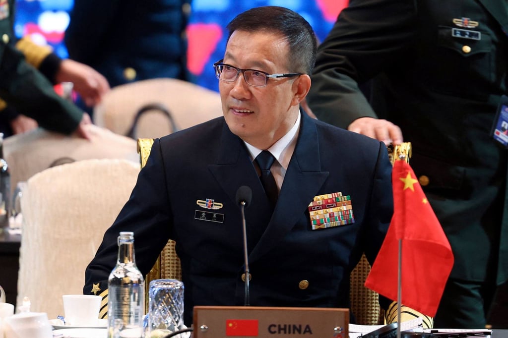 China’s Minister of National Defence, Admiral Dong Jun, attends the Asean meeting in Kuala Lumpur, Malaysia on October 31, 2025. Photo: AFP
