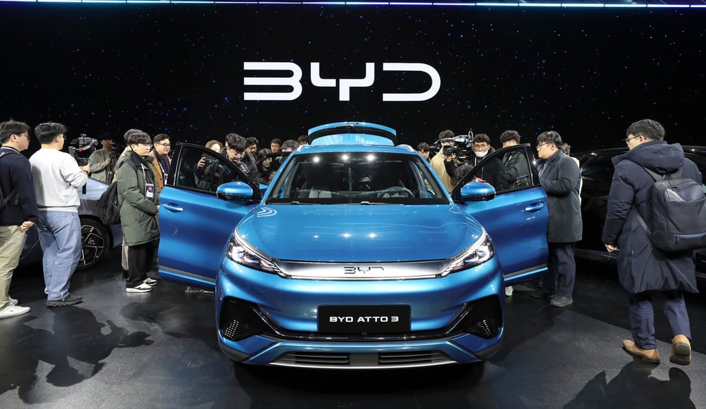BYD is targeting to sell 4.6 million units this year. Photo: Xinhua