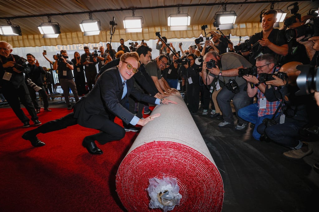 Host Conan O’Brien rolls out the red carpet for the 97th Academy Awards in Los Angeles in February. Photo: Reuters