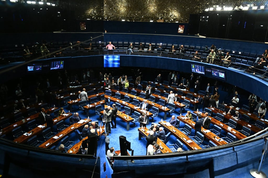 Brazilian senators on Wednesday. Photo: EPA
