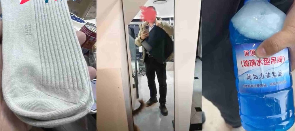 The clothing tags include an array of handy daily items like the ones above. Photo: Weibo