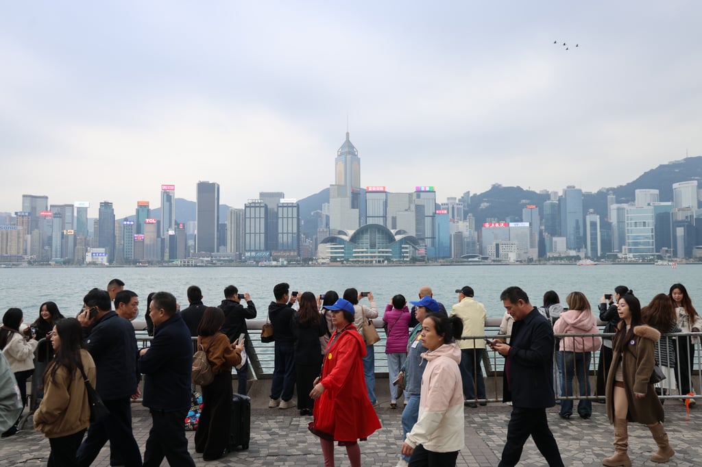 Tourists visit Tsim Sha Tsui over Christmas. Photo: Jelly Tse