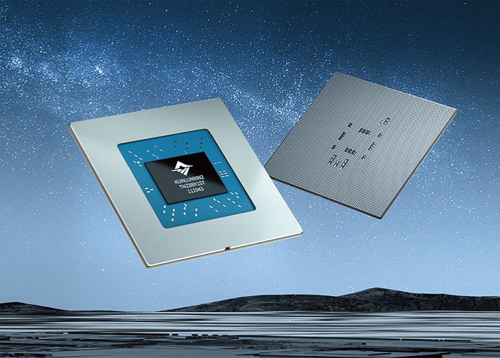 Kunlunxin’s XPU-R chip. Photo: Handout