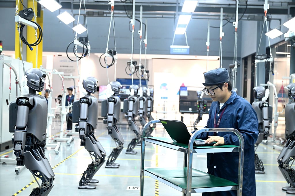 UBtech’s Walker S1 industrial humanoid robot was launched in June last year. Photo: Xinhua