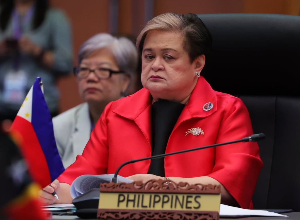 Philippine Secretary of Foreign Affairs Maria Theresa Lazaro at an Asean meeting in Kuala Lumpur in October. Photo: EPA