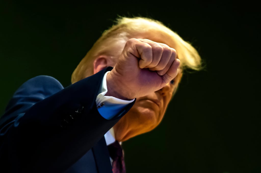 US President Donald Trump after a signing ceremony of his Board of Peace initiative in Davos, Switzerland on Thursday. Photo: Keystone via AP