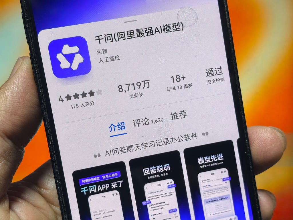 Amid a fiercely contested market for consumer AI applications, Alibaba also announced a major update to its flagship Qwen AI app, connecting it to its wider portfolio of services. Photo: Simon Song