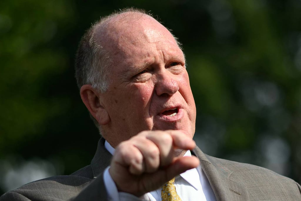 White House ‘border tsar’ Tom Homan speaks to reporters in Washington in August 2025. Photo: AFP