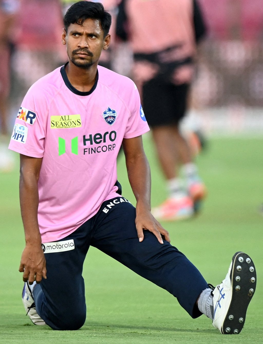 Mustafizur Rahman warms up before a match on May 24, 2025. Photo: Reuters