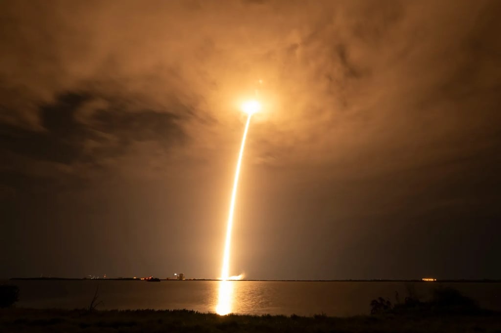 SpaceX has said it will move thousands of its internet satellites into a lower orbit. Photo: SpaceX