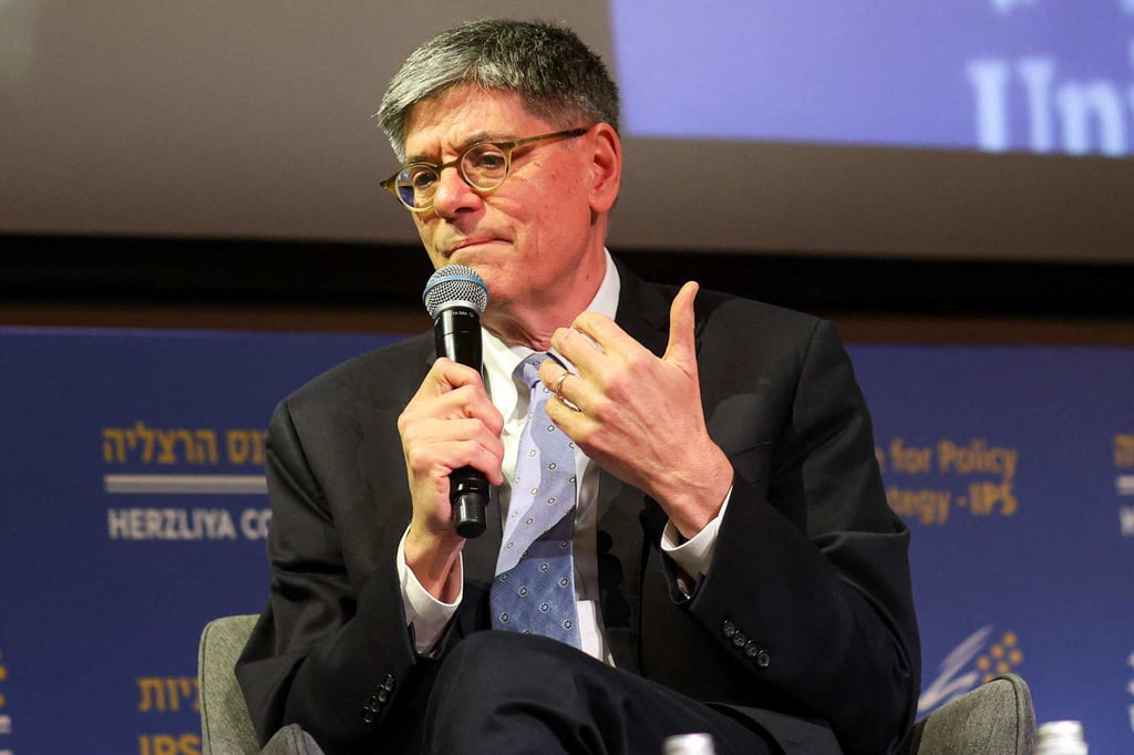 US Ambassador to Israel Jacob Lew speaks during a conference at Reichman University in Herzliya, Isreael in June 2024. Photo: AFP