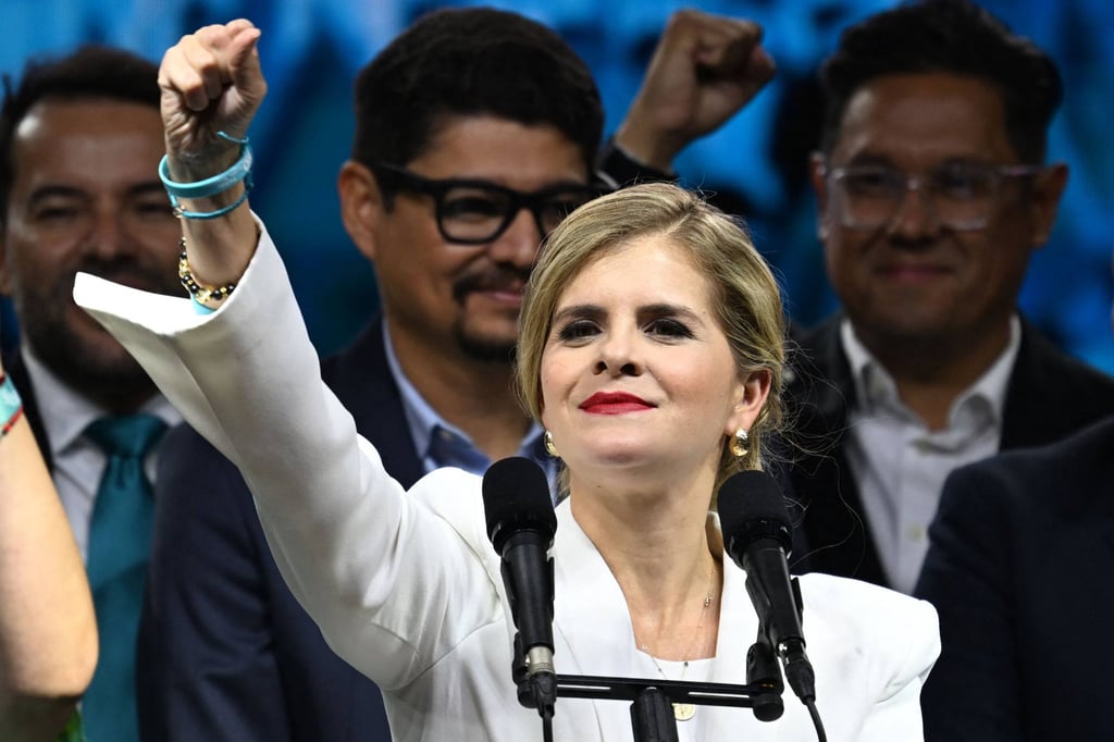 Laura Fernandez is a protege of the outgoing president. Photo: AFP
