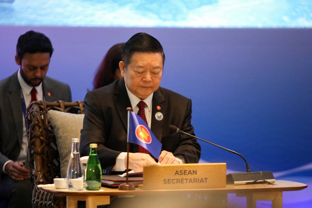 Asean Secretary General Kao Kim Hourn says the 11-member bloc hopes that a code of conduct with China could be finalised this year and “bring down tensions”. Photo: AFP