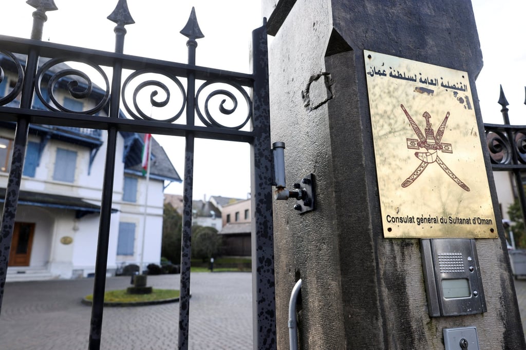 Oman’s permanent mission to the UN in Geneva on Tuesday, the start of the second round of Iran’s nuclear talks with the US. Photo: Reuters
