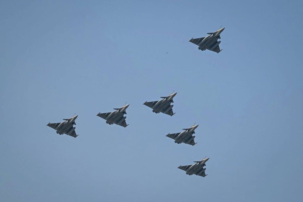 Indian Air Force’s Rafale jets fly during the country’s Republic Day parade in New Delhi on January 26. Photo: AFP