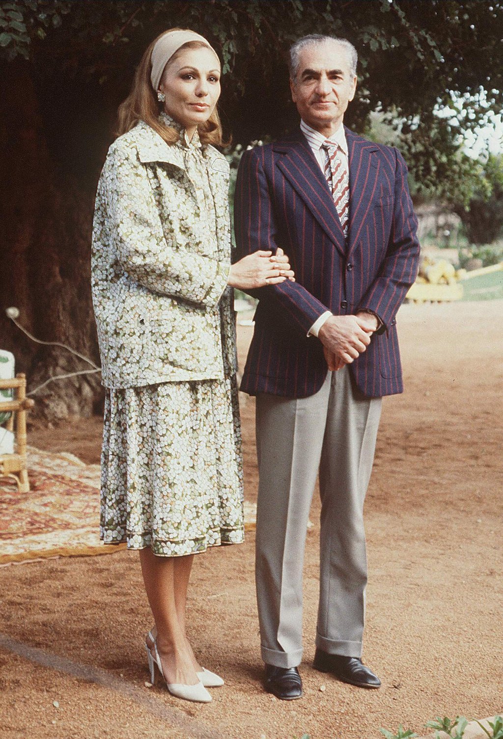 Mohammad Reza Pahlavi and his wife, Farah, are seen in exile in Marrakech in January 1979, a few days after leaving Iran during the revolution. Photo: AFP