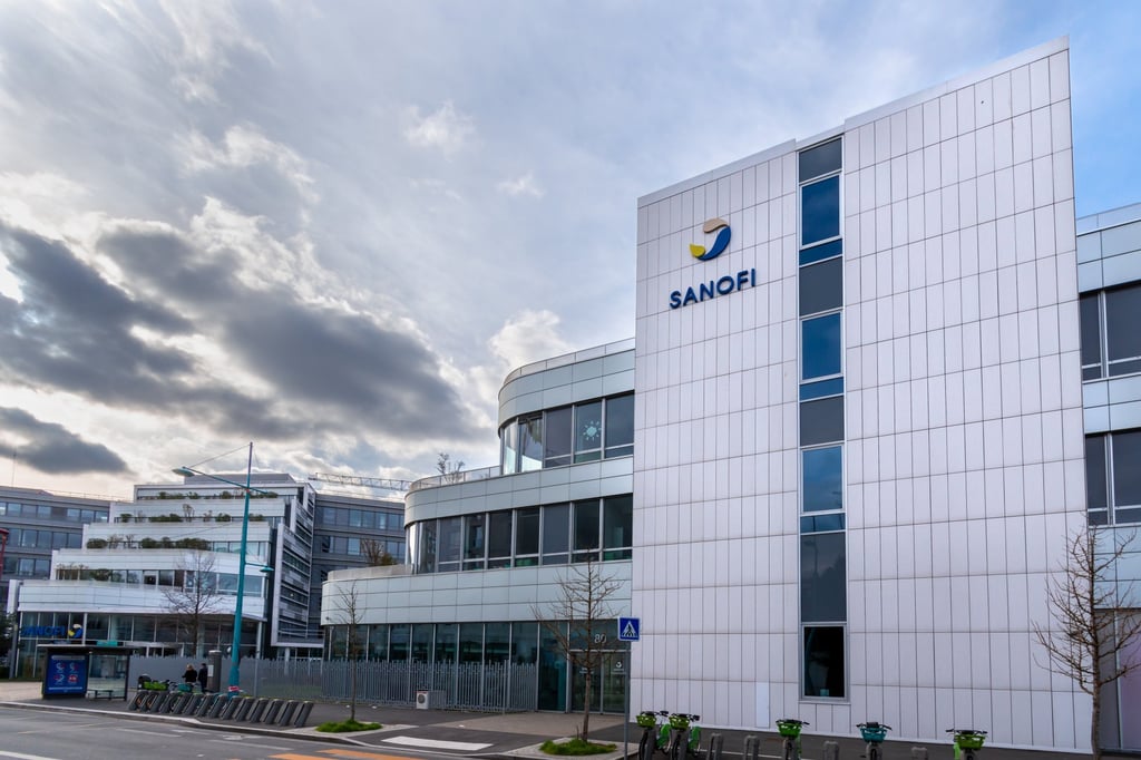 Exterior view of the Sanofi head office in Gentilly, France, March 21, 2021. Photo: Shutterstock Images