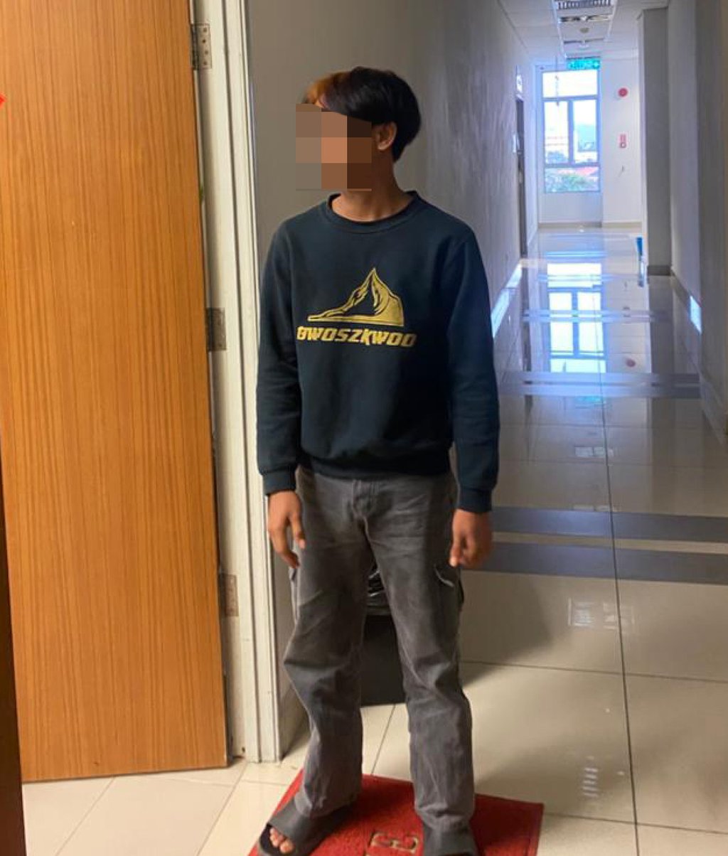 Niko Ansboy is a student at Borneo Komrad, an alternative school for stateless children. Photo: Handout