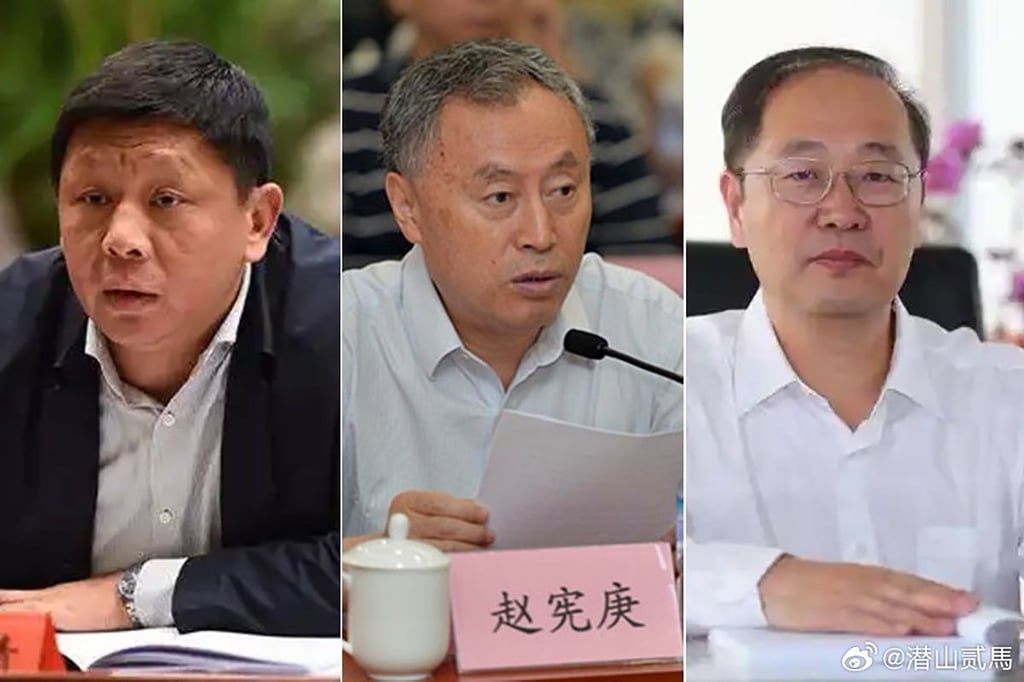 The profiles of (from left) Wu Manqing, Zhao Xiangeng, and Wei Yiyin have disappeared from the website of the Chinese Academy of Engineering. Photo: Handout