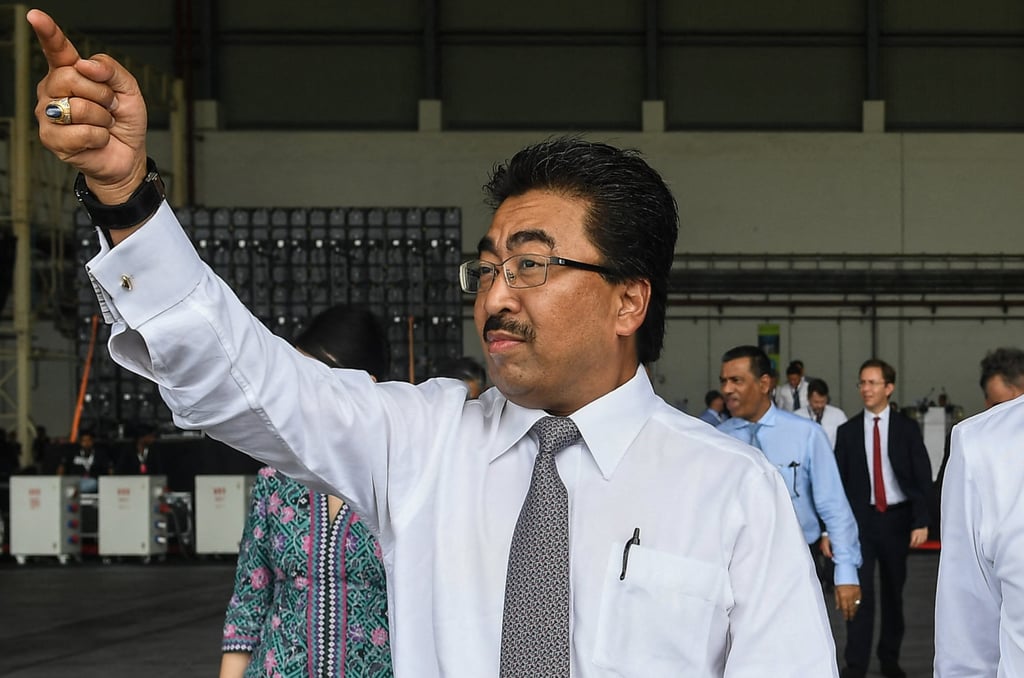 Johari Abdul Ghani, then one of Malaysia’s finance ministers, pictured at Kuala Lumpur International Airport in 2017. Photo: AFP