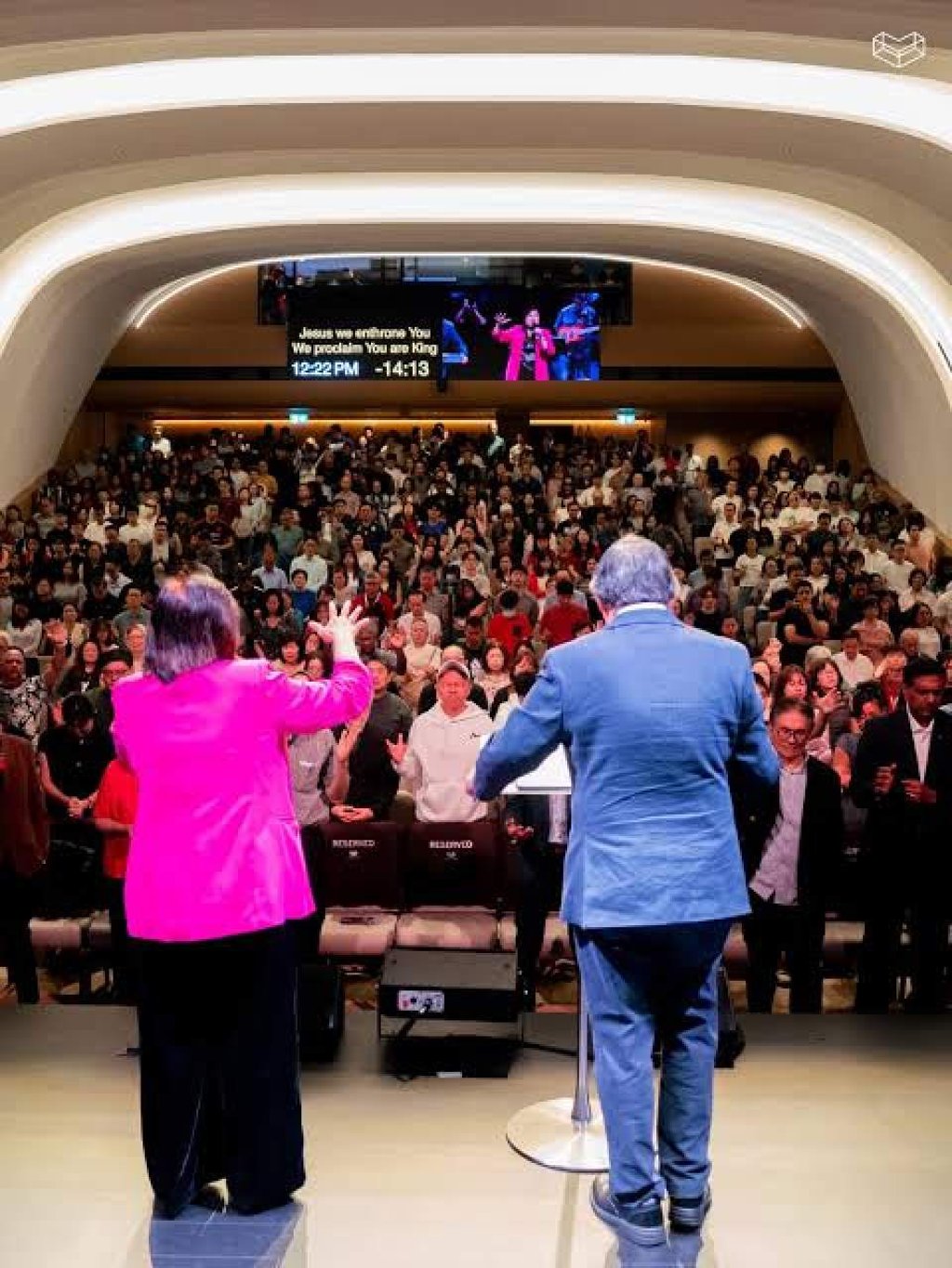 Cornerstone Community Church holds one of its first services at its new home in Orchard Towers. Photo: Instagram/csgg.sg