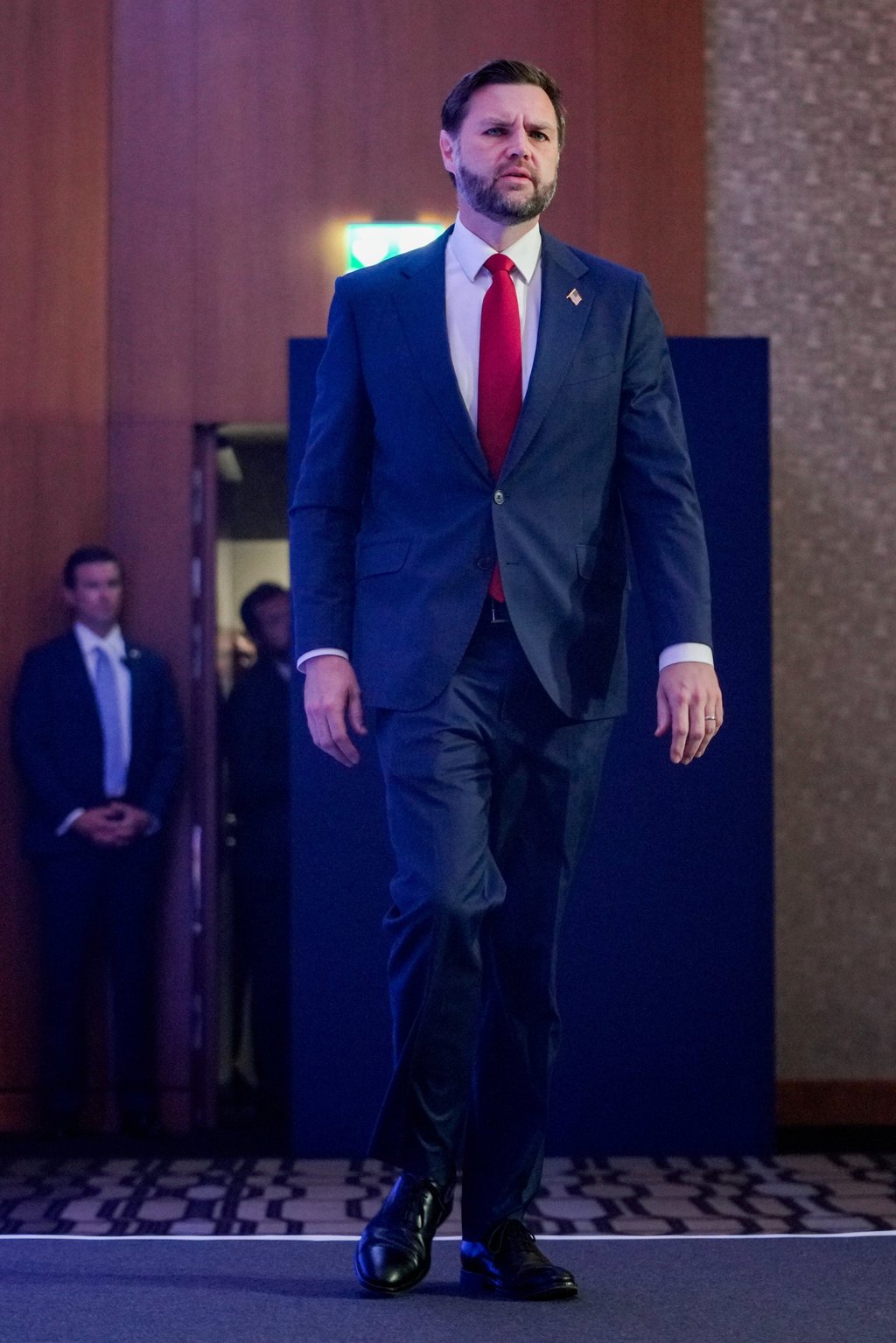 US Vice-President J.D. Vance at the Burgenstock resort in Switzerland on Monday. Photo: via Ap