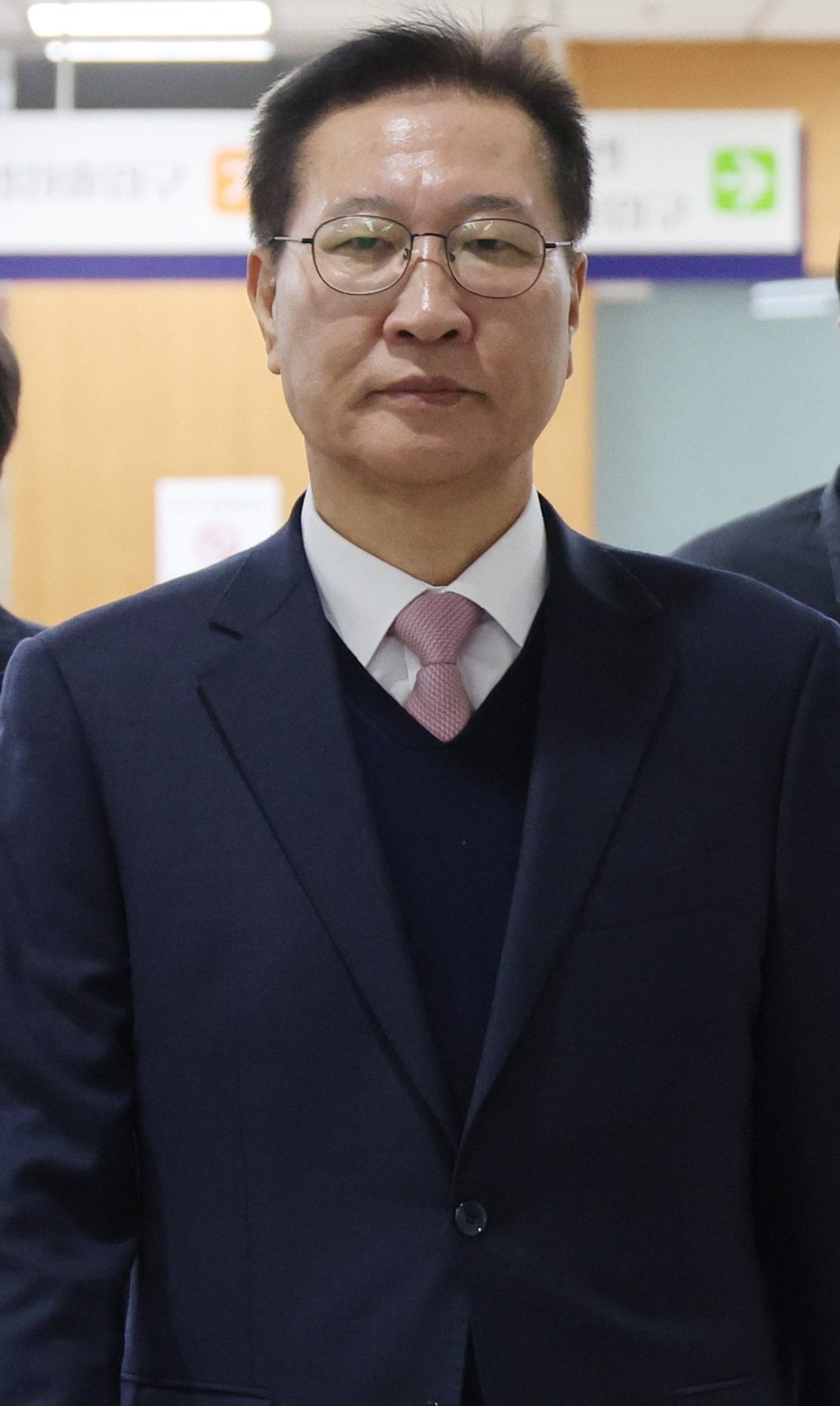 Former justice minister Park Sung-jae arrives for his trial at the Seoul Central District Court on March 23. Photo: Yonhap/EPA