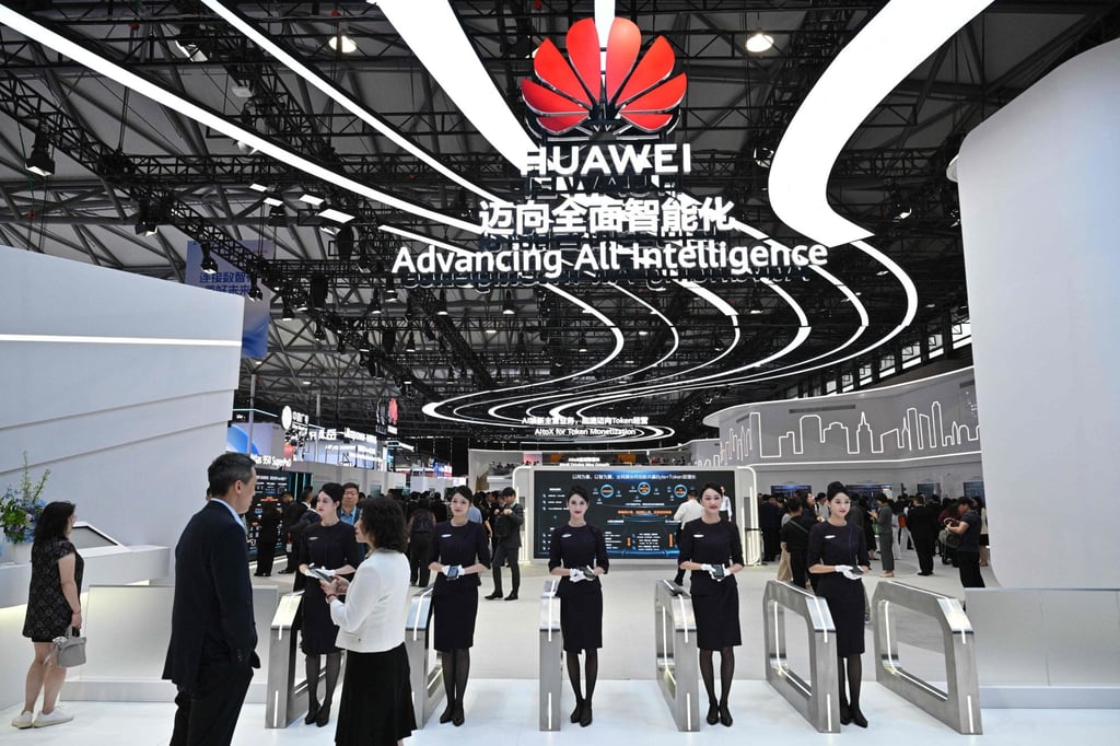 Huawei is expected to lead a sharp expansion in China’s domestic AI server chip market as demand for home-grown artificial intelligence infrastructure accelerates. Photo: AFP
