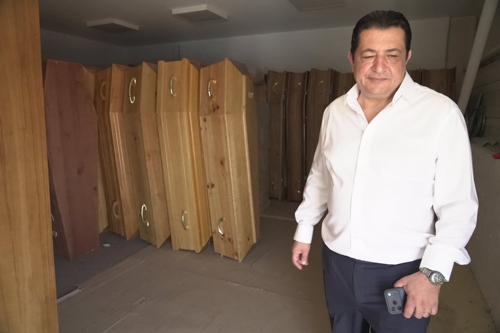 Mortuary owner Zouhaeir Hertelli. Photo: AP
