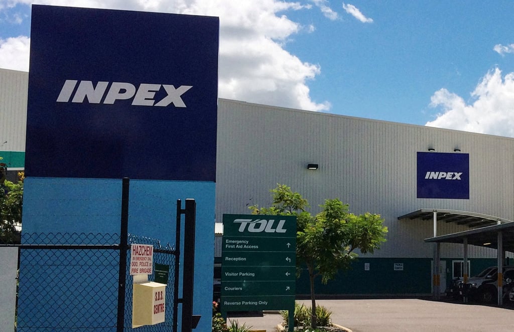 A storage facility for Inpex’s offshore Ichthys project in an industrial estate in Darwin. Photo: Reuters