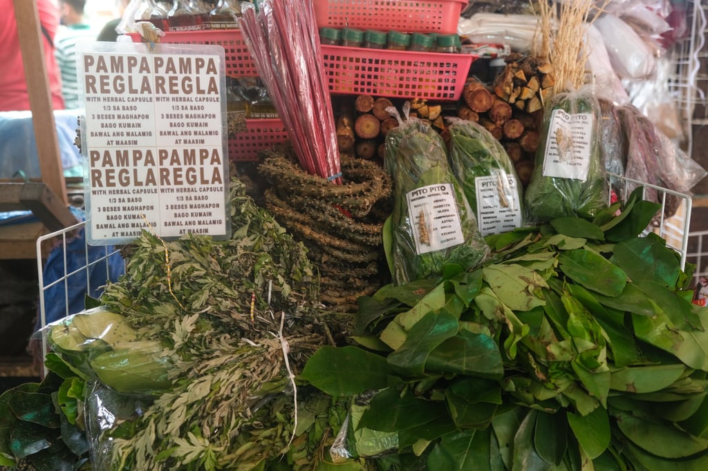 Pamparegla, a herbal abortion remedy, is sold beside Quiapo Church in Manila, the Philippines. Photo: Geela Garcia