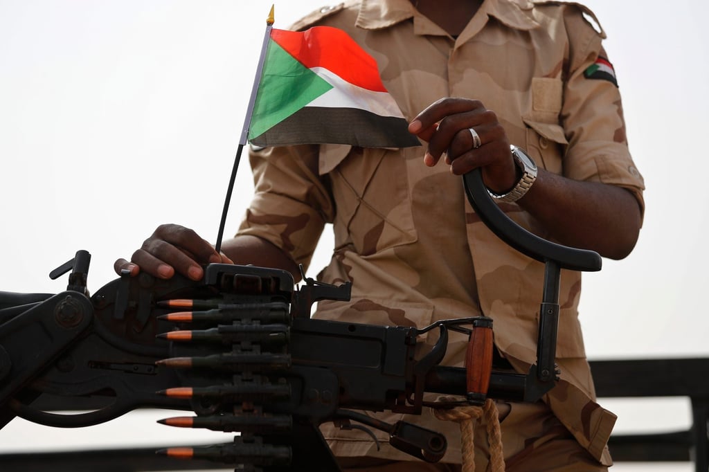 A Sudanese soldier from the Rapid Support Forces (RSF) stands on his vehicle in the East Nile province of Sudan. File photo: AP