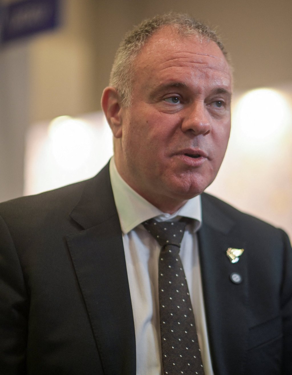 Oman Air CEO Con Korfiatis speaks during an interview on the sidelines of the International Air Transport Association Annual General Meeting in Rio de Janeiro on June 7. Photo: Reuters