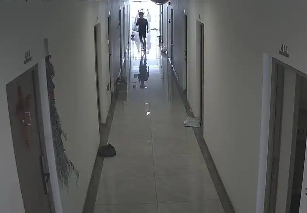 Building staff arrived quickly, but dense smoke choked the corridor and hindered their efforts to fight the fast-spreading fire before An returned, as pictured above. Photo: Handout