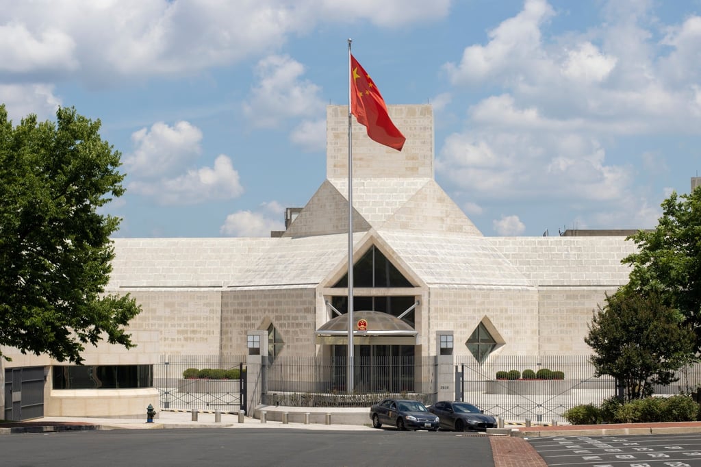 China’s embassy in Washington. Photo: Shutterstock