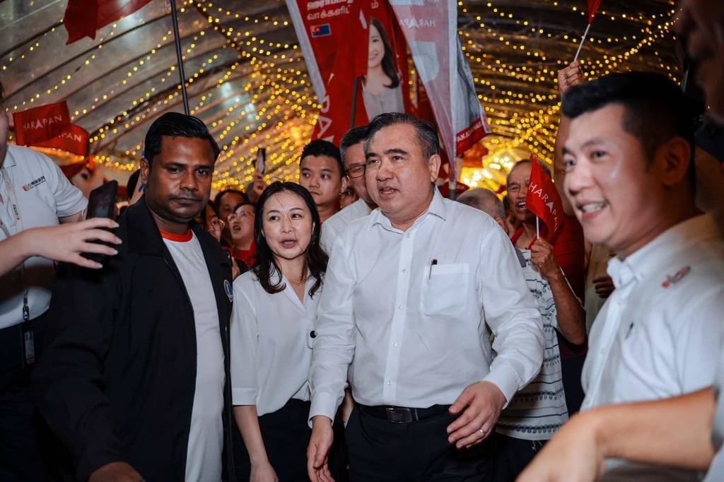 DAP Secretary General Anthony Loke (centre) says his party aims to defend the 10 seats it won in 2022. Photo: Facebook/Anthony Loke Siew Fook