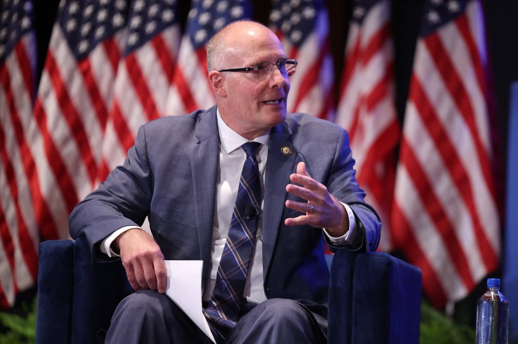 Michigan Republican John Moolenaar, chairman of the House Select committee on China. Photo: AFP