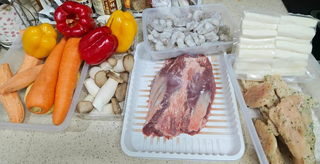 Practitioners batch-buy, chop, and cook ingredients before freezing them in individual component boxes. Photo: Handout