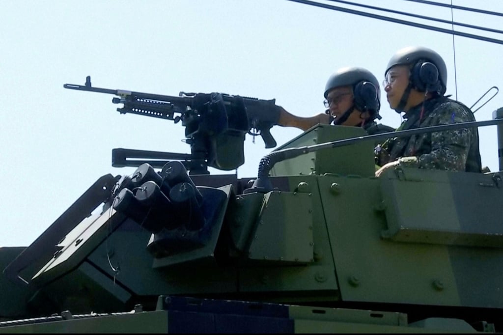 Taiwan’s defence ministry plans to rely heavily on technology to offset its manpower shortage. Photo: SET TV via AP