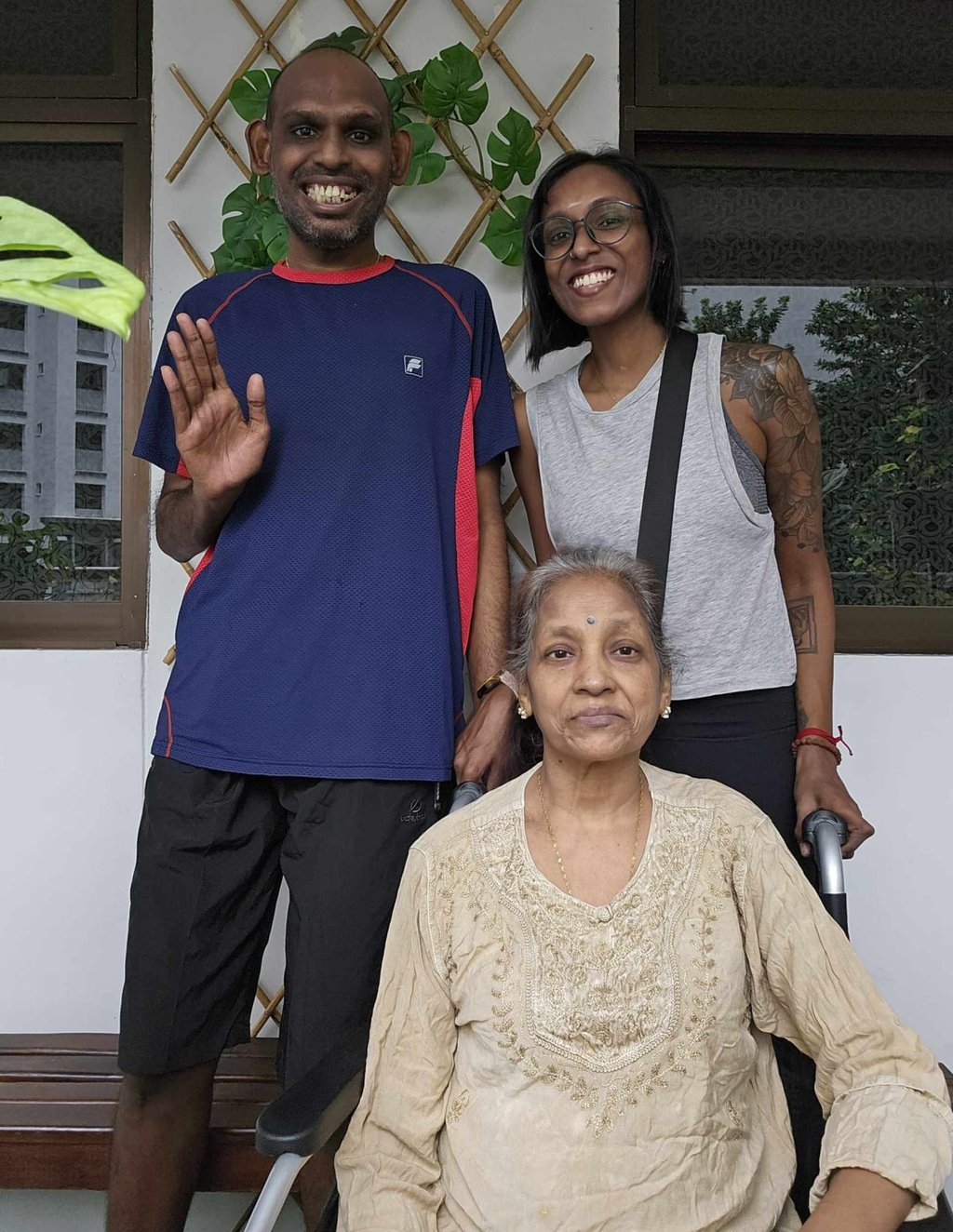 Karasi Chandramogan is the sole carer for her 66-year-old mother and 38-year-old brother, who has special needs. Photo: Handout