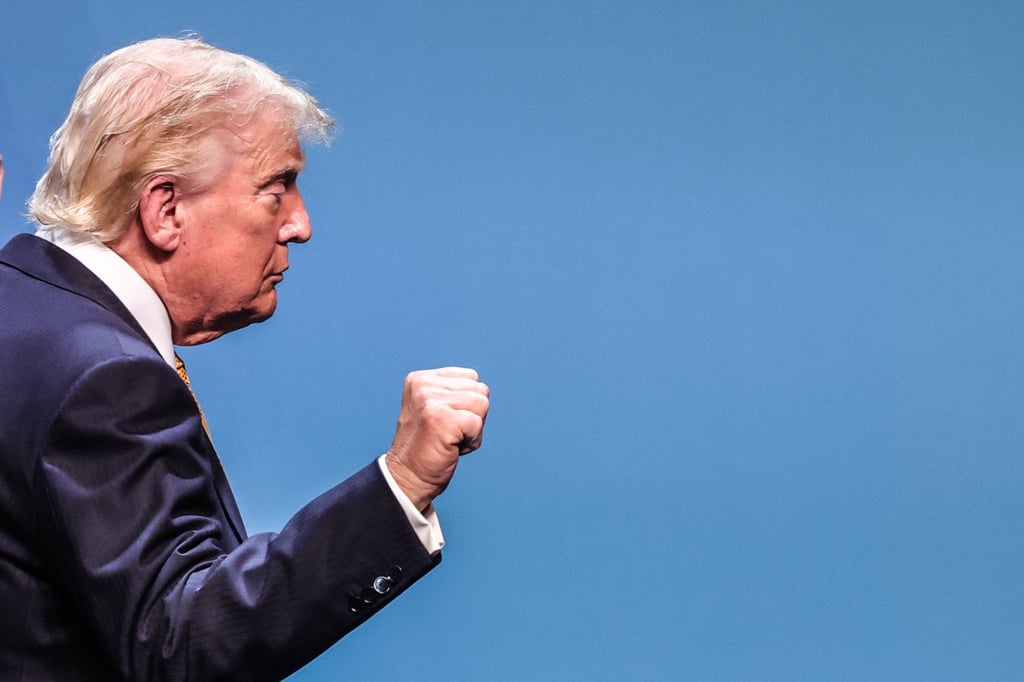 US President Donald Trump has announced that Washington will levy a 20 per cent charge on cargo passing through the Strait of Hormuz. Photo: EPA