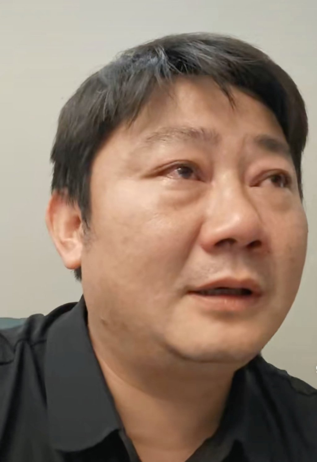 Zhang, above, chokes up recalling past struggles during his emotional donation announcement. Photo: Handout