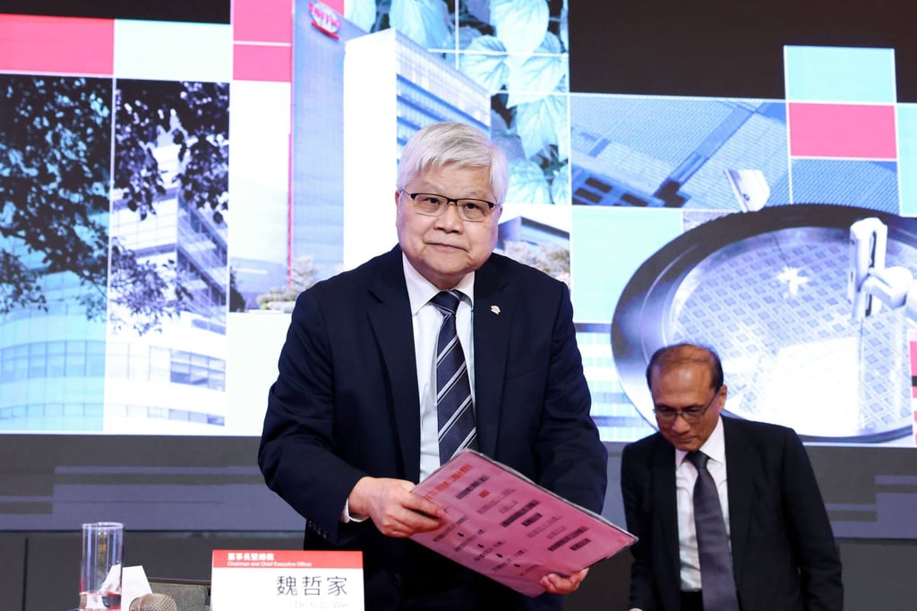 TSMC chairman CC Wei at the company’s annual shareholders’ meeting in Hsinchu on June 3, 2025. Photo: AFP